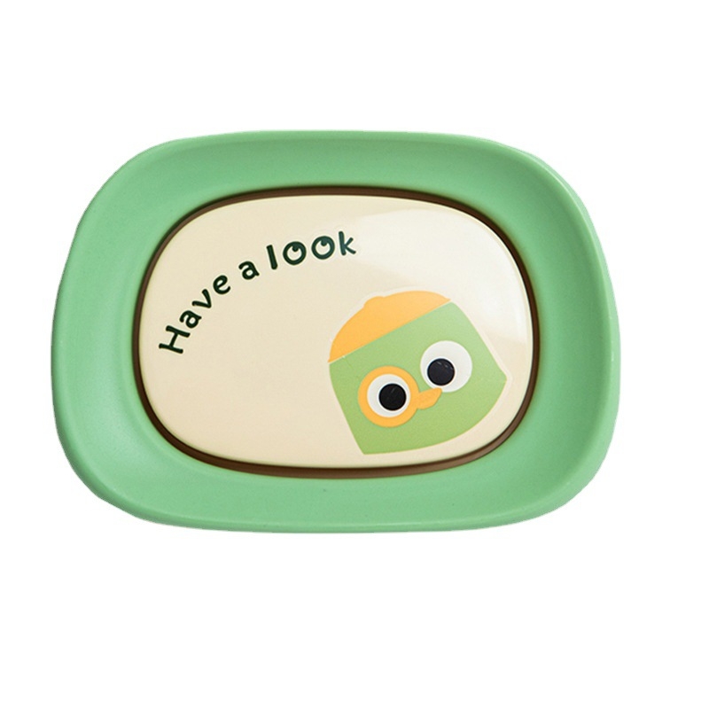 Cutie pentru săpun pentru copii, cu capac, design creativ, suport de săpun cu drenaj pentru baie