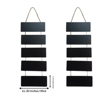 Tablă mică din lemn, dublă față, pentru agățat – tablă decorativă pentru desen și mesaje, afișaj DIY
