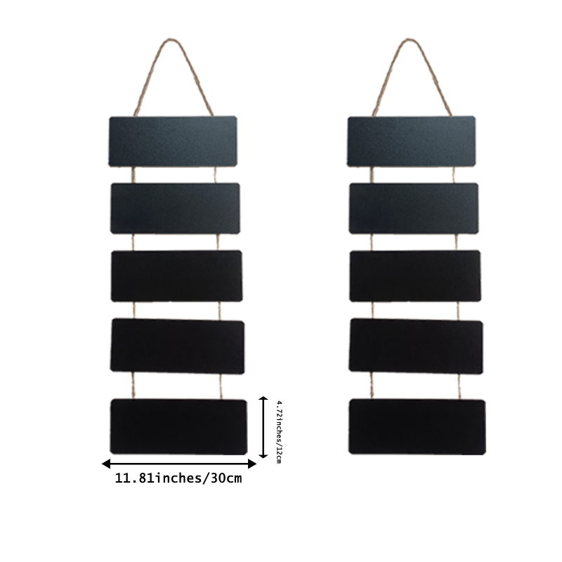 Tablă mică din lemn, dublă față, pentru agățat – tablă decorativă pentru desen și mesaje, afișaj DIY