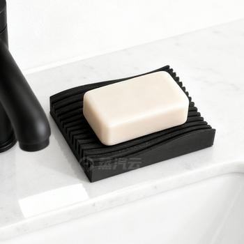 Vas de săpun cu drenaj pentru baie, suport de săpun modern, imprimat 3D