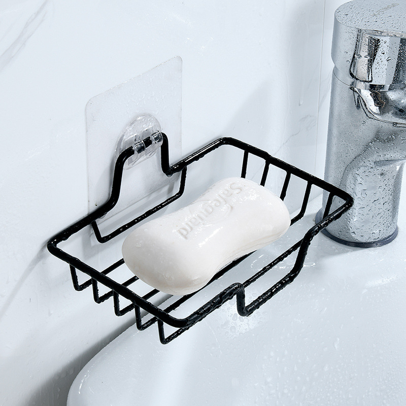 Raft de săpun din oțel inoxidabil, montat pe perete, cu drenaj și cutie de săpun pentru baie