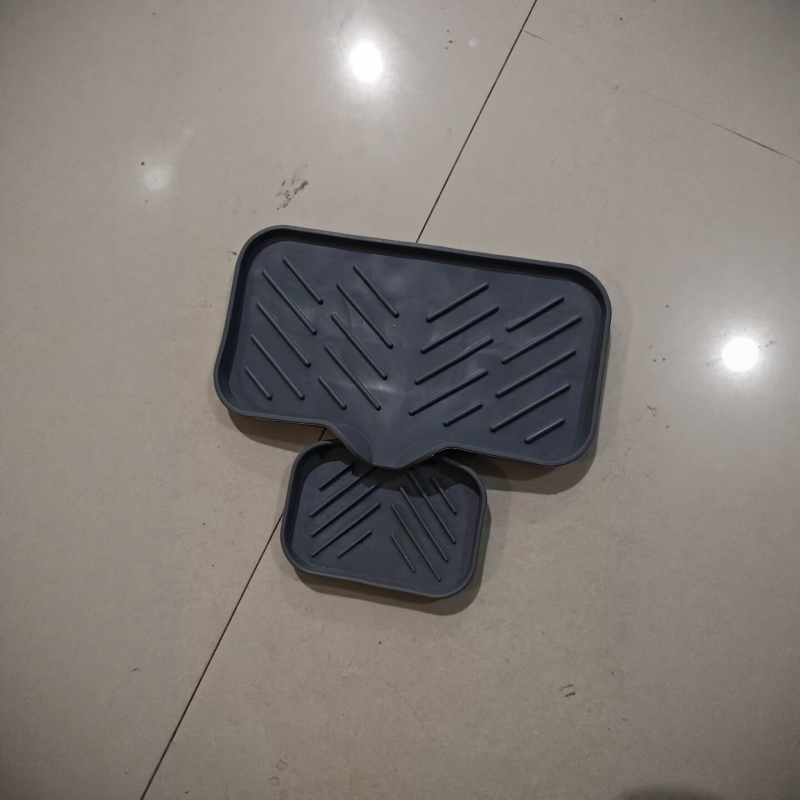 Suport de săpun din silicon pentru baie, covoraș de drenaj fără găuri, recipient mare de săpun care nu reține apa, utilizare casnică creativă