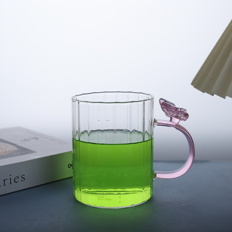 Sticlă de apă din borosilicat cu capac din oțel inoxidabil, capacitate mare, pentru băuturi reci, rezistentă la temperaturi, design minimalist