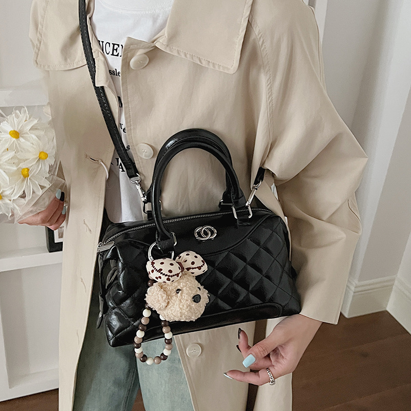 Retro matirana torba u japansko-korejskom retro stilu od velura, ženska torba preko ramena, vrhunska crossbody torba