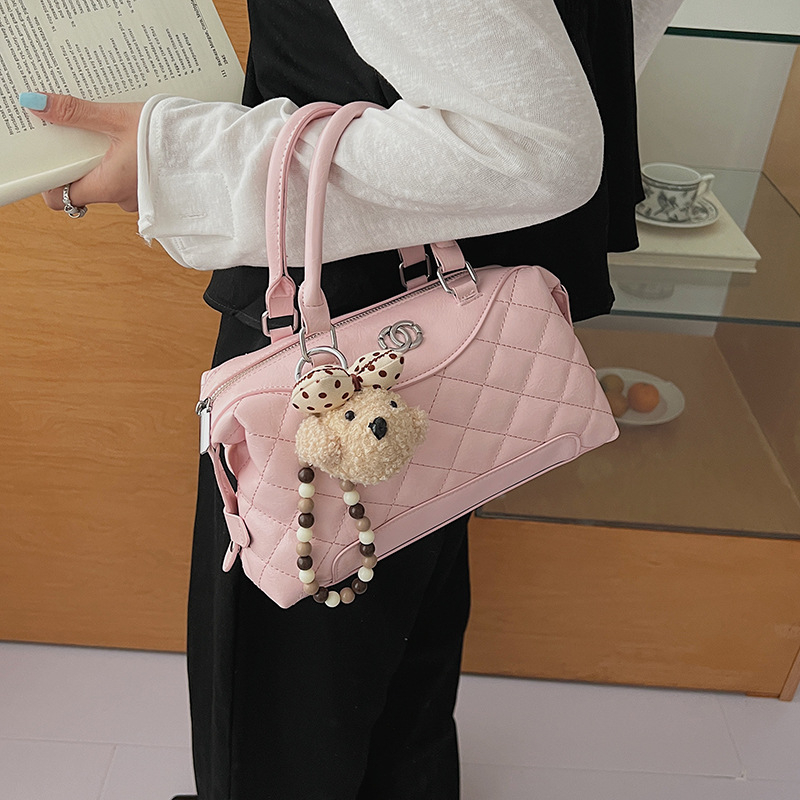 Retro matirana torba u japansko-korejskom retro stilu od velura, ženska torba preko ramena, vrhunska crossbody torba