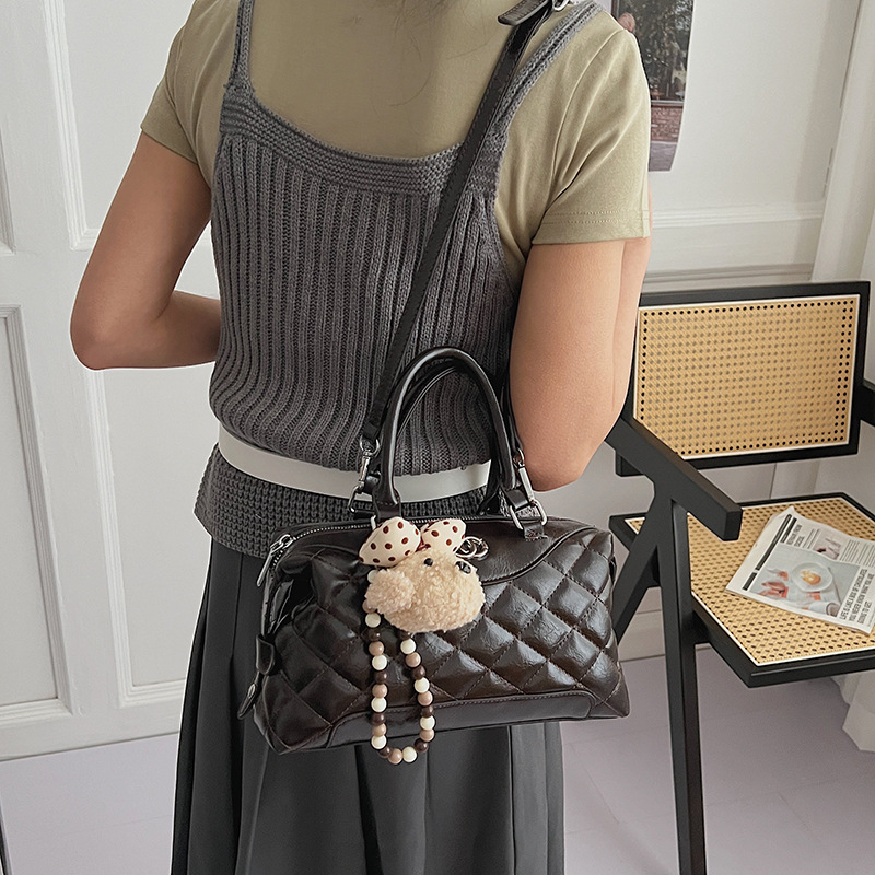Retro matirana torba u japansko-korejskom retro stilu od velura, ženska torba preko ramena, vrhunska crossbody torba