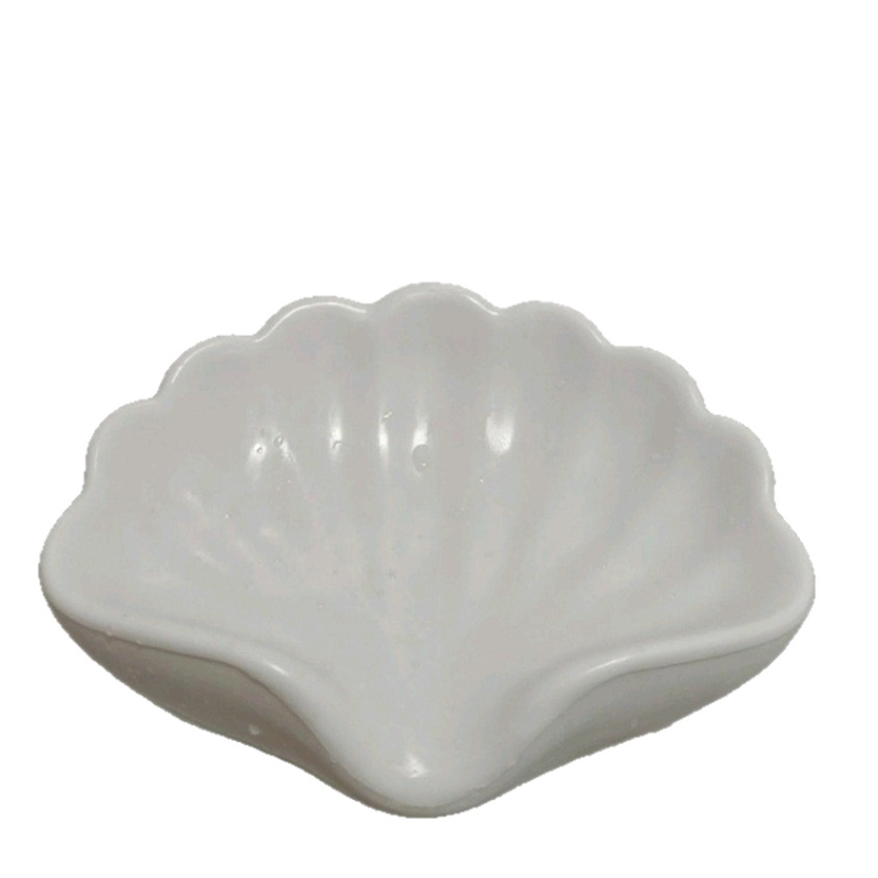 Suport din plastic pentru săpun, în formă de scoică, cu drenaj, design luxos, montaj fără găuri