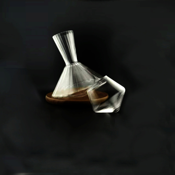Decantor din sticlă cristal pentru vin roșu, set elegant în stil luxos, capacitate 901–1000 ml