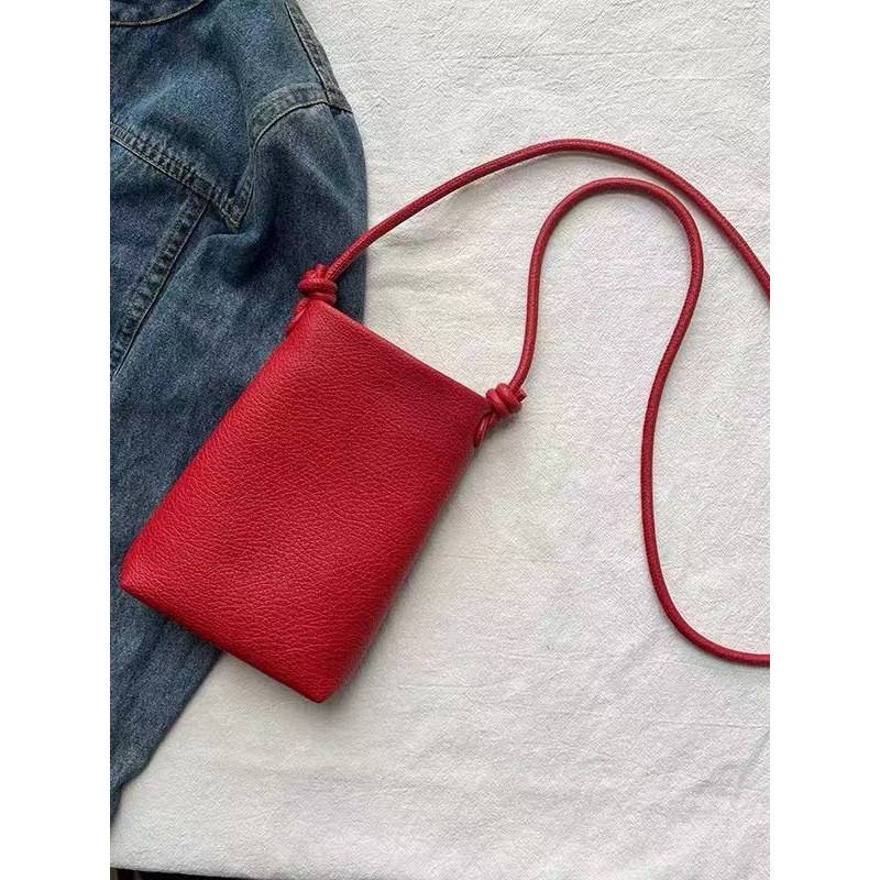 Korejskog stila proljeće-ljeto 2025: crossbody torbica za mobitel, mekana koža, mini torba za rame za žene