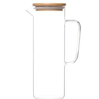 Ceainic transparent din sticlă borosilicată, pentru uz casnic, capacitate mare, apă rece, rezistent la temperaturi înalte