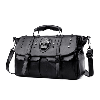 Ženska retro torba s nity i lubanjom, crossbody torba za rame, ljeto 2023