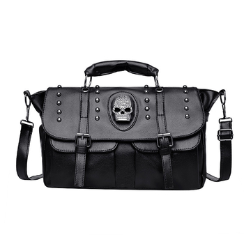 Ženska retro torba s nity i lubanjom, crossbody torba za rame, ljeto 2023