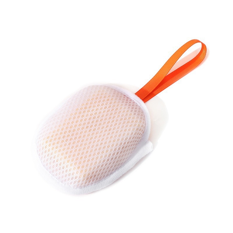 Pungă din plasă pentru săpun, cu spumare dublă, pentru baie și curățare facială