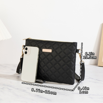2026 mladi luksuzni nišni dizajn ženska crossbody torba s reljefnim vezom i šljokicama, jednostavan retro stil