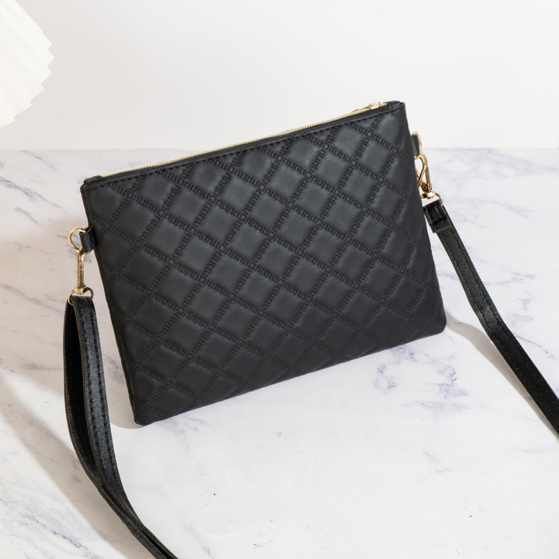 2026 mladi luksuzni nišni dizajn ženska crossbody torba s reljefnim vezom i šljokicama, jednostavan retro stil
