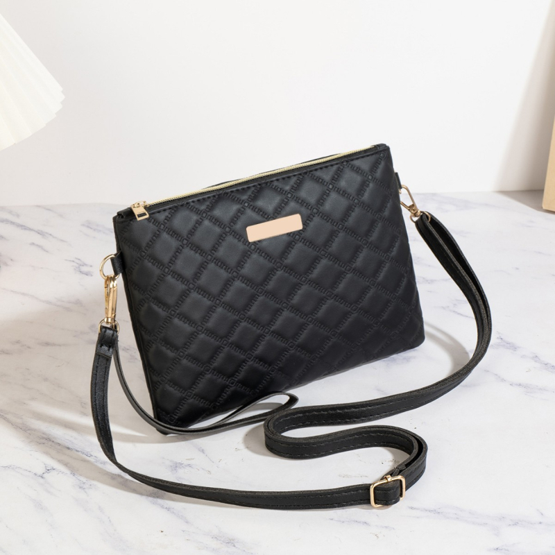 2026 mladi luksuzni nišni dizajn ženska crossbody torba s reljefnim vezom i šljokicama, jednostavan retro stil