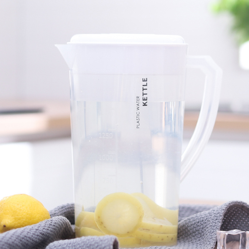 Set din plastic rezistent la temperaturi înalte, cu capacitate mare pentru apă rece, ceainic, ulcior și recipient pentru suc — uz casnic