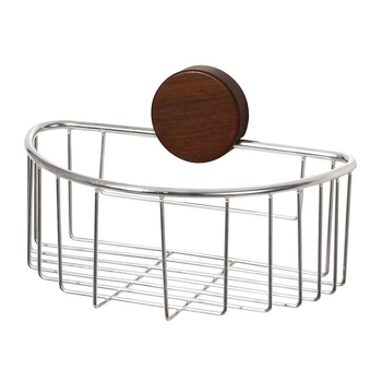 Raft de depozitare pentru baie din oțel inox, cu ventuze, fără găuri, design gol pentru chiuvetă