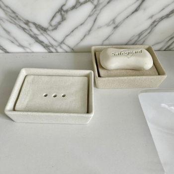 Vas ceramic cu două etaje pentru săpun, în stil Wabi-Sabi, cu drenaj, potrivit pentru hoteluri, pensiuni și uz casnic; poate încăpea un săpun mic pentru rufe