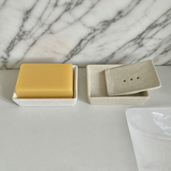 Vas ceramic cu două etaje pentru săpun, în stil Wabi-Sabi, cu drenaj, potrivit pentru hoteluri, pensiuni și uz casnic; poate încăpea un săpun mic pentru rufe