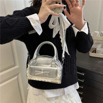 Torba s mašnicom za žene, 2025. jesenska moda, preko ramena ili crossbody, jednobojna