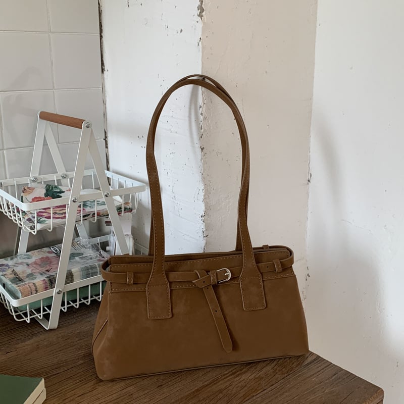 Korejska retro suede mala kvadratna ženska torbica, jesen-zima 2025, svakodnevna upotreba, jednostavan dizajn
