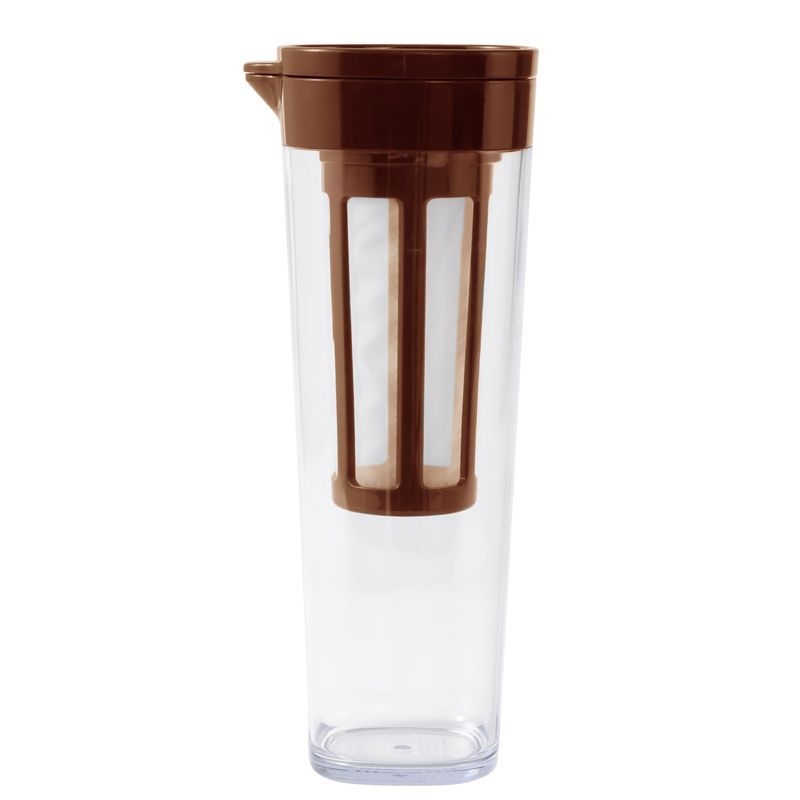 Recipient pentru cafea Cold Brew cu infuzor pentru ceai de fructe, sticlă etanșă cu filtru