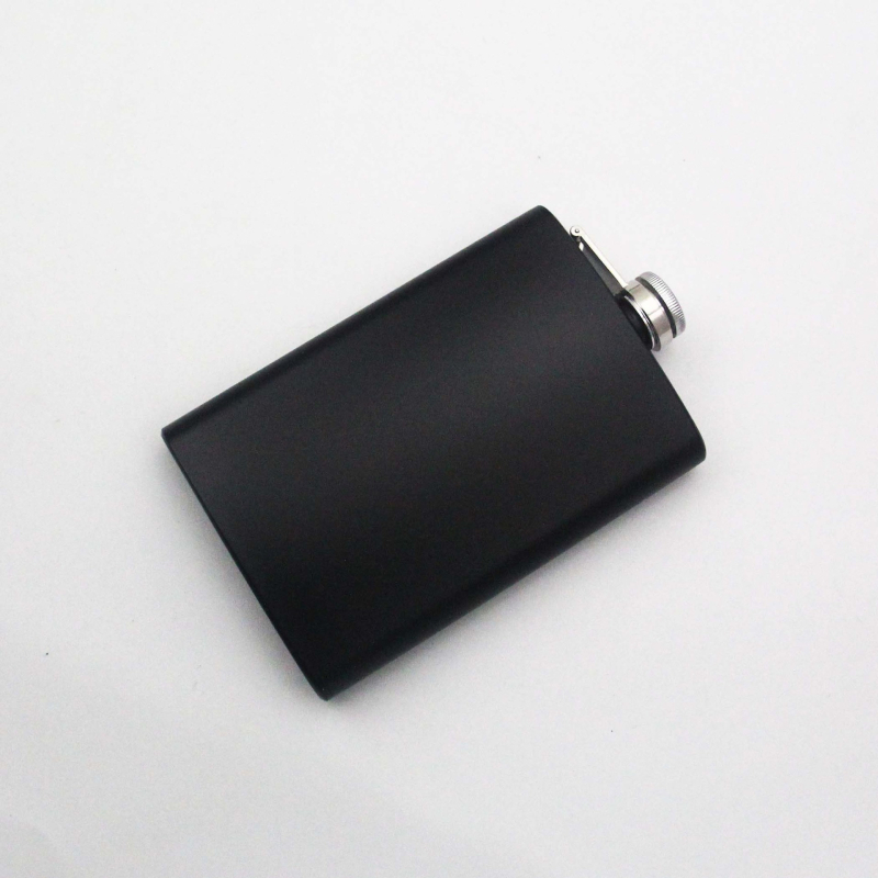 Recipient din oțel inoxidabil, 8 oz, finisaj negru spray, portabil