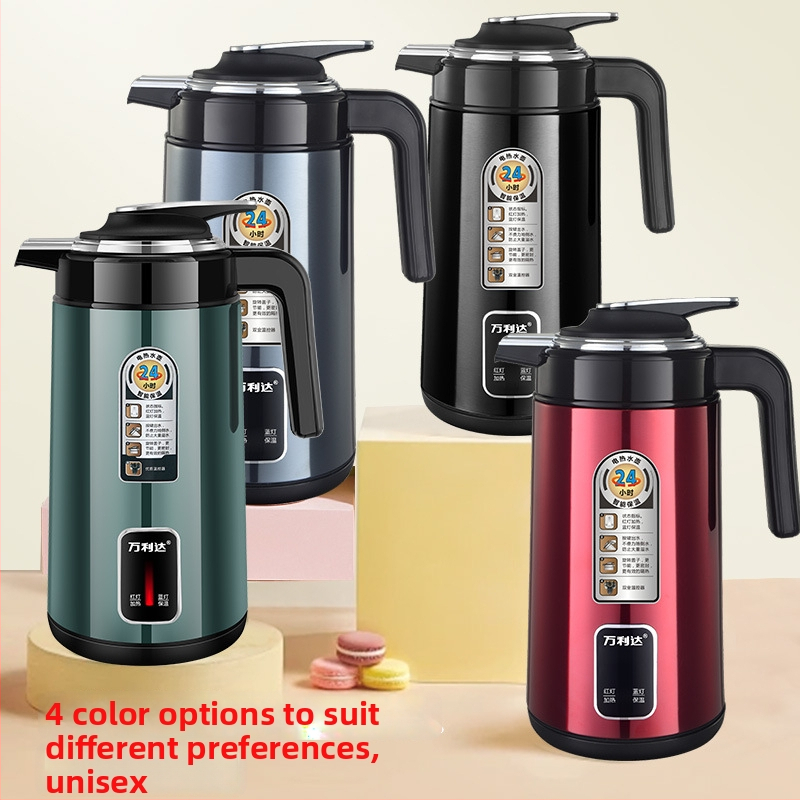 Fierbător electric izolat, capacitate mare 2,5 L, oprire automată, oțel inoxidabil