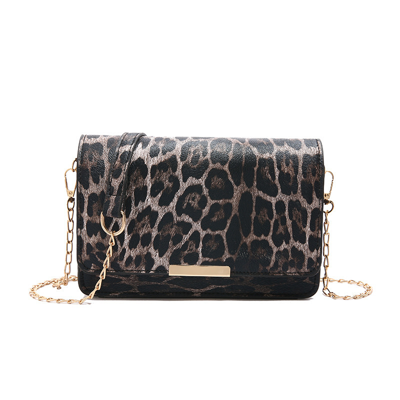 Minimalistička ženska mini kvadratna torbica s leopardim uzorkom, za rame i crossbody, lagani luksuz