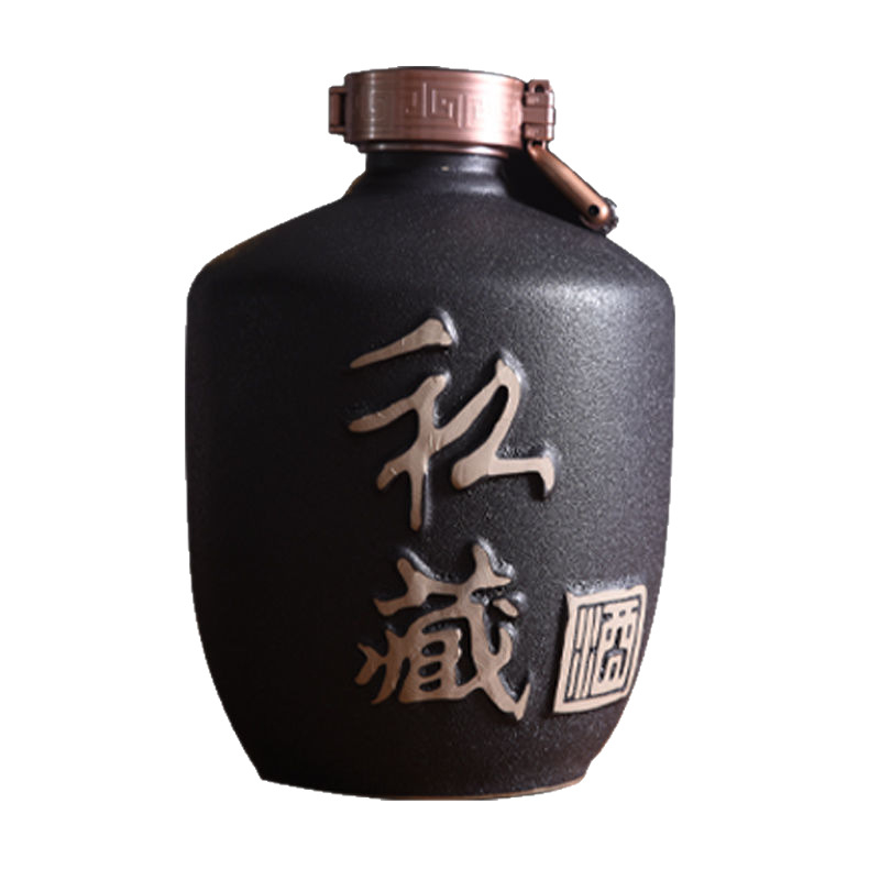 Vas ceramic sigilat pentru vin, recipient vid pentru vin, capacitate de 25 kg
