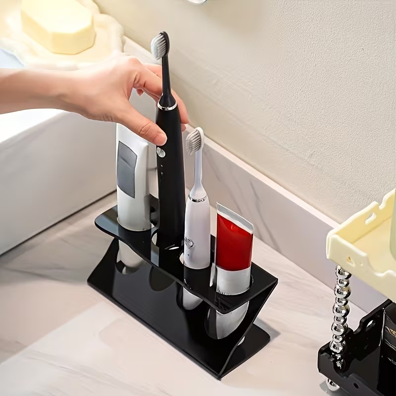 Suport pentru periuțe electrice și organizator de birou multifuncțional pentru baie și accesorii de ras