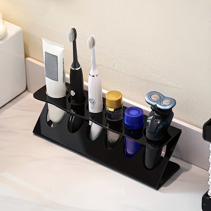 Suport pentru periuțe electrice și organizator de birou multifuncțional pentru baie și accesorii de ras