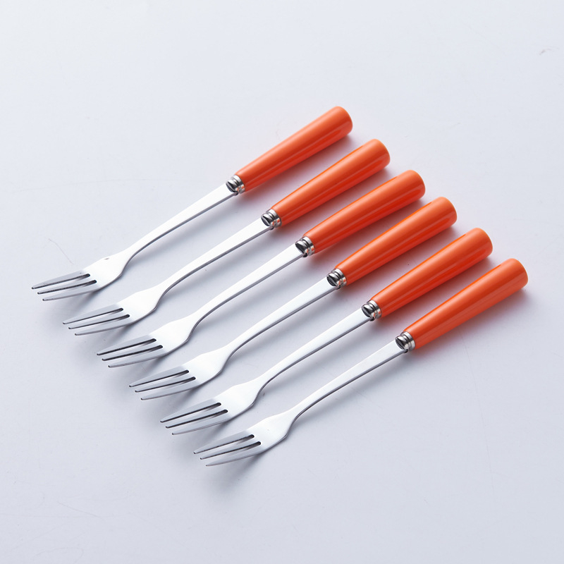 Set de fructe din ceramică, cu furculițe și linguri din oțel inoxidabil, cu recipient de depozitare – bețișoare pentru fructe pentru uz casnic