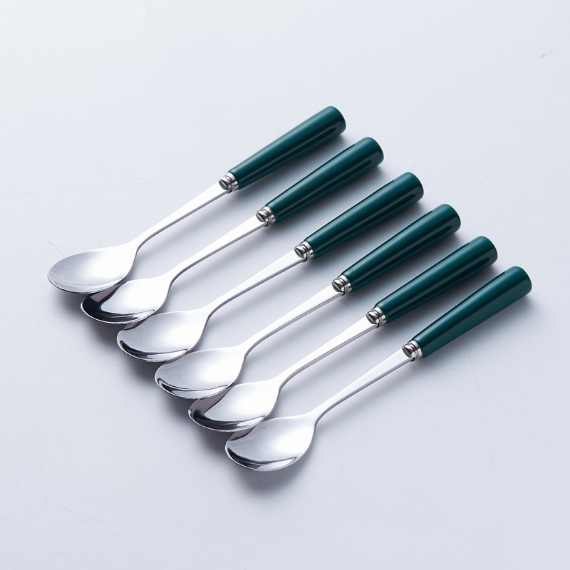 Set de fructe din ceramică, cu furculițe și linguri din oțel inoxidabil, cu recipient de depozitare – bețișoare pentru fructe pentru uz casnic
