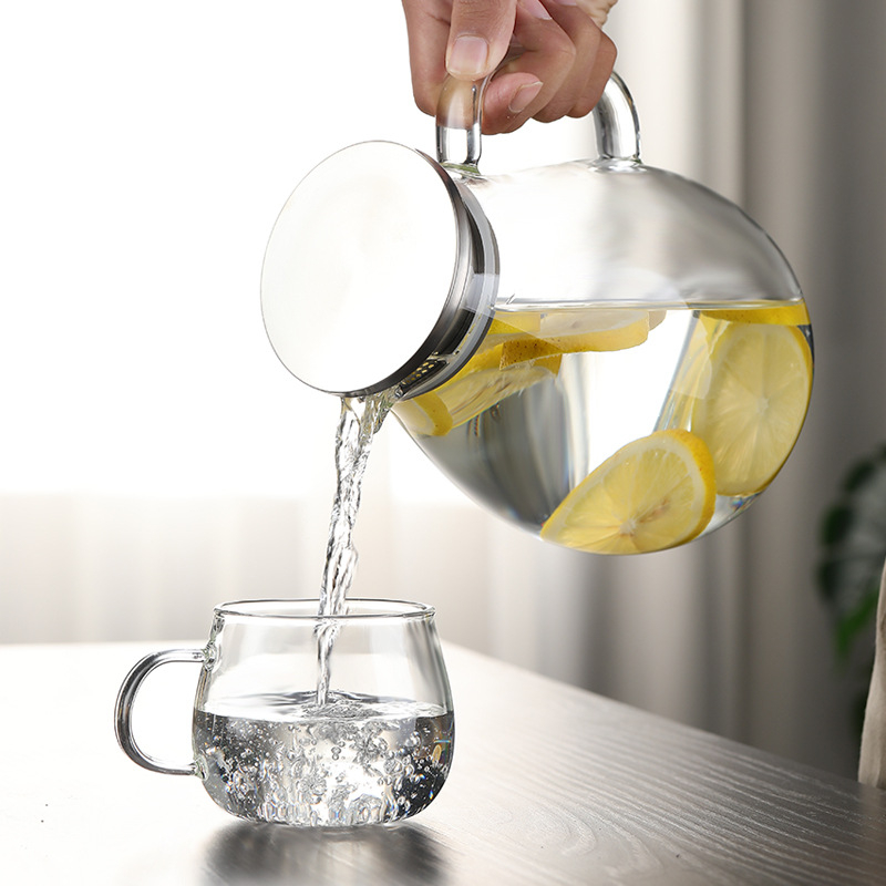 Sticlă borosilicată pentru apă rece, cu capacitate mare, pentru ceai, suc și lapte