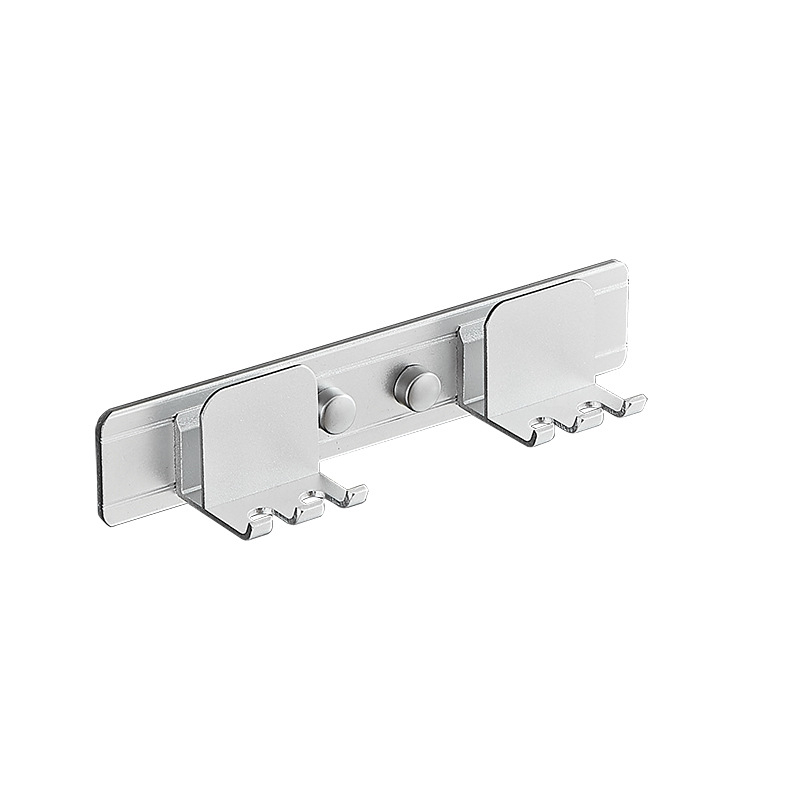 Suport pentru periuțe din aluminiu spațial, montat pe perete - spațiu de depozitare pentru baie