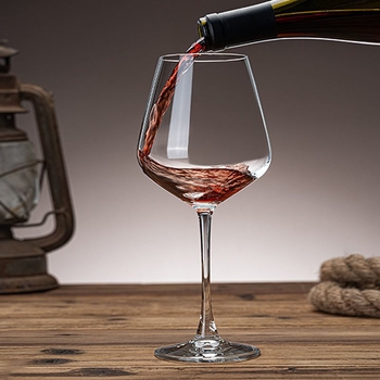 Pahare de vin Burgundy pentru uz casnic, cristal fără plumb, set mare de pahare înalte