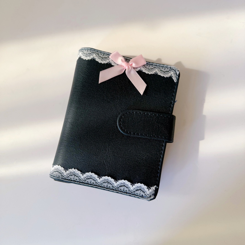 Ins argintiu PU cu cataramă magnetică, binder cu foi cu patru buzunare, pentru fotografii 3 inch Polaroid, album idol pentru colecția de carduri