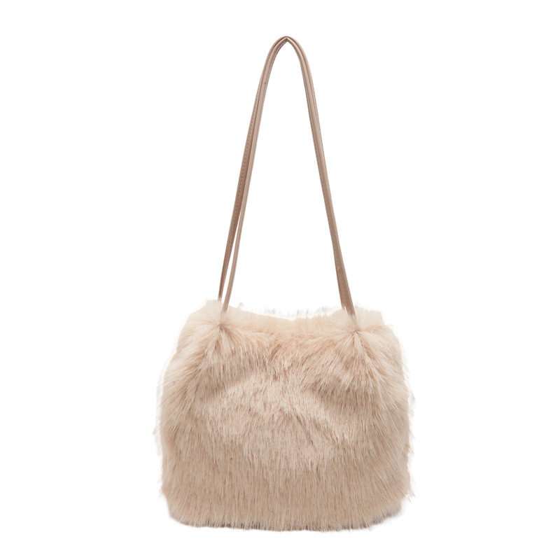 Ženska pliš torba za jesen-zimu, s plisiranim dizajnom, velika kapaciteta, crossbody torba u korejskom stilu