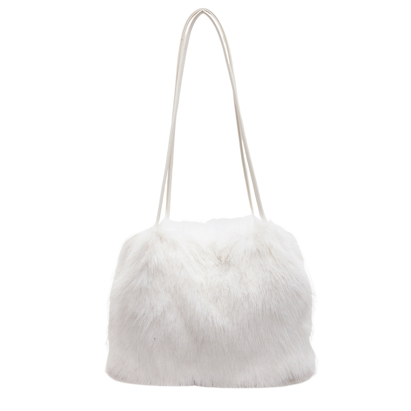 Ženska pliš torba za jesen-zimu, s plisiranim dizajnom, velika kapaciteta, crossbody torba u korejskom stilu