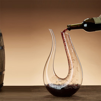 Set de decantare din cristal, formă U, pentru vin roșu, stil european, utilizare casnică