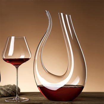 Set de decantare din cristal, formă U, pentru vin roșu, stil european, utilizare casnică