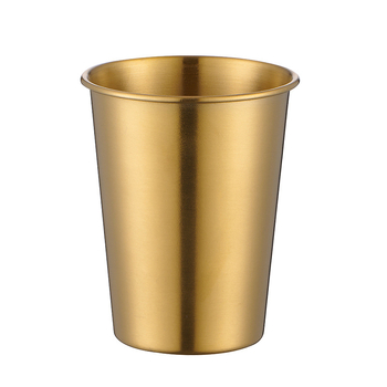 Ceașcă din oțel inoxidabil 304, cu un singur strat, capacitate 301-400 ml, utilizare multiplă pentru bere, cafea, suc și băuturi reci