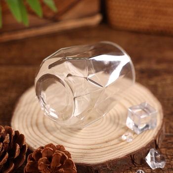 Set hexagonal de pahare pentru whisky, stil european, din cristal – accesorii de bar: pahare de apă, pahare gravate pentru bile de gheață