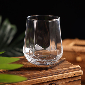 Set hexagonal de pahare pentru whisky, stil european, din cristal – accesorii de bar: pahare de apă, pahare gravate pentru bile de gheață