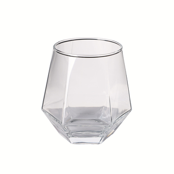 Set hexagonal de pahare pentru whisky, stil european, din cristal – accesorii de bar: pahare de apă, pahare gravate pentru bile de gheață
