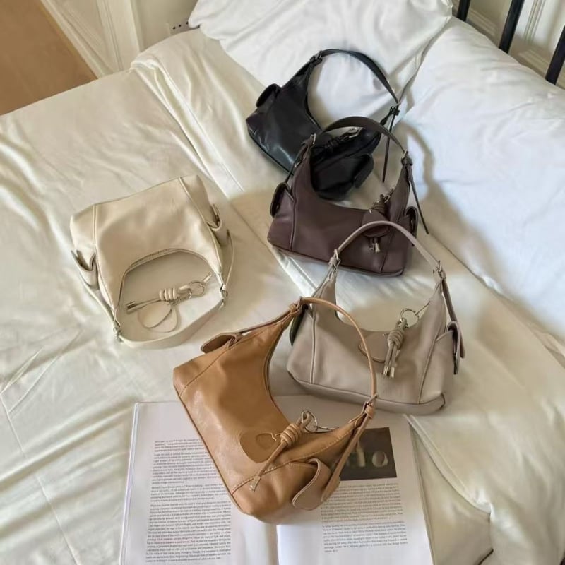 Yahe 2025 novi model ženska hobo torbica s lychee teksturom, crossbody/rameni stil, vrhunski dojam