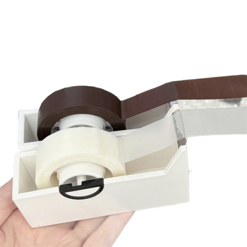 Bandă de ambalare cu finisaj mat, transparentă pentru carduri DIY și decorațiuni, fixare fără urme, 25 m, lățimi 18 mm sau 15 mm; culori: transparent 18 mm și maro închis 15 mm.