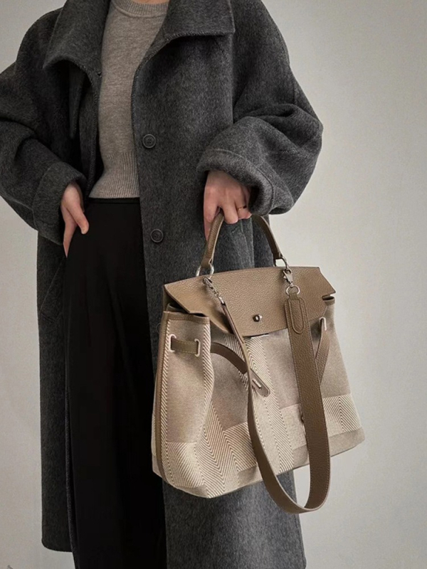2024 retro torba velikog kapaciteta za svakodnevnu uporabu – luksuzna platina Kelly torba s širokom naramenicom za žene